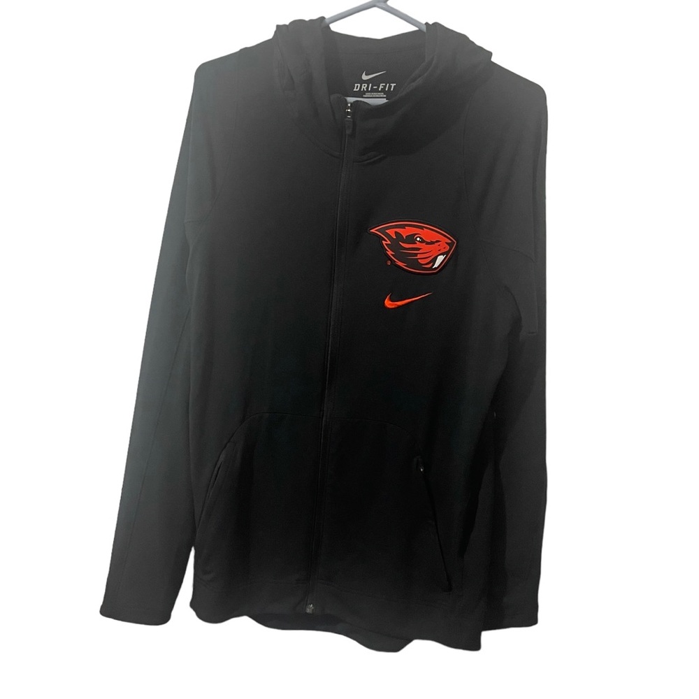 Oregon‎ State Beavers Jacket Men Small Dri-Fit Logo Embroidered Full Zip Jacket